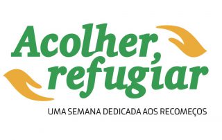 logo acolher refugiar